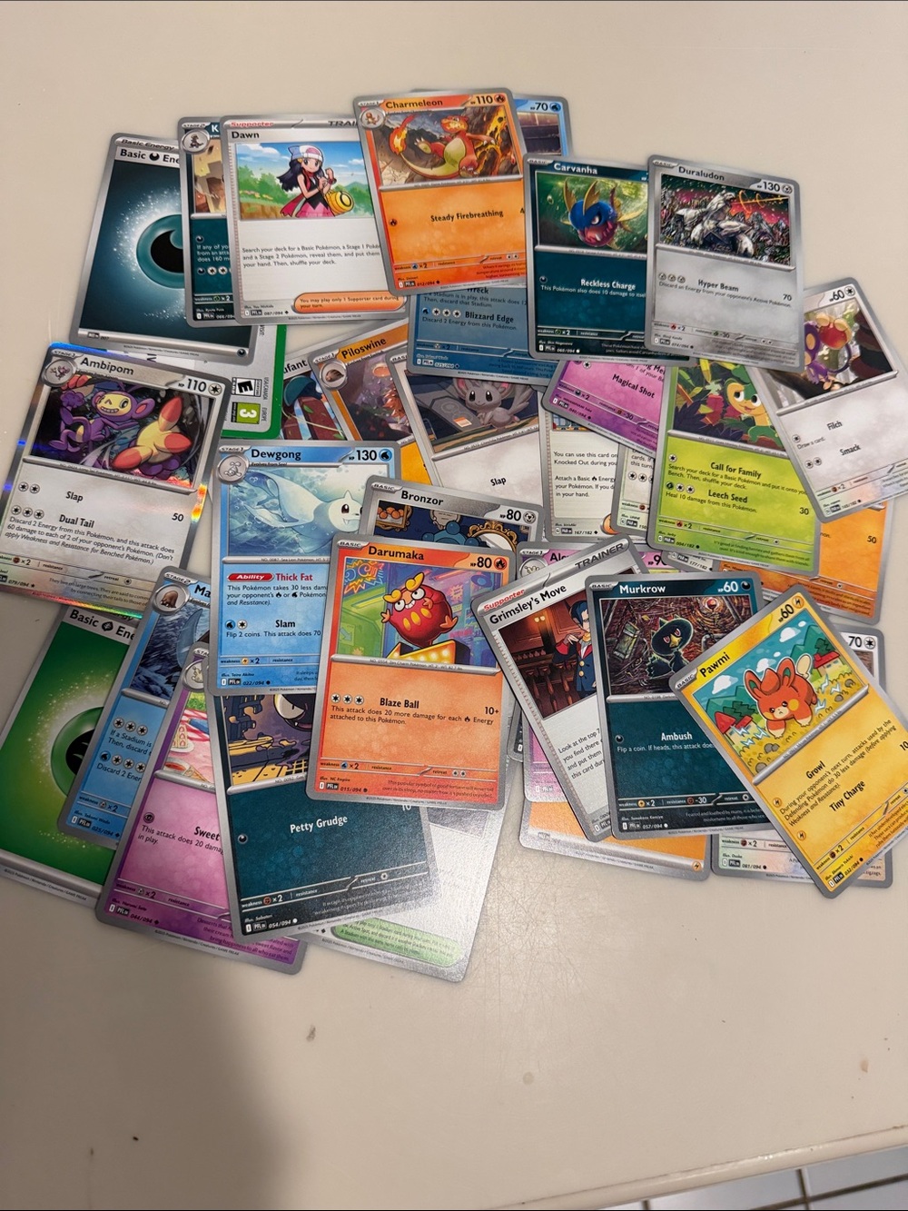 Assortment of Pokemon cards